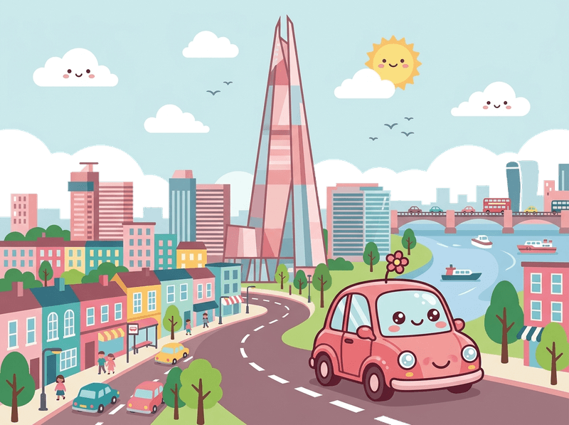 Illustration of a London landmark near Southwark