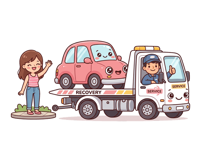 Step 3: We Collect — Our flatbed comes to you anywhere in Fulham. Same-day collection is often available. Driveway, garage, or street — we'll find you.