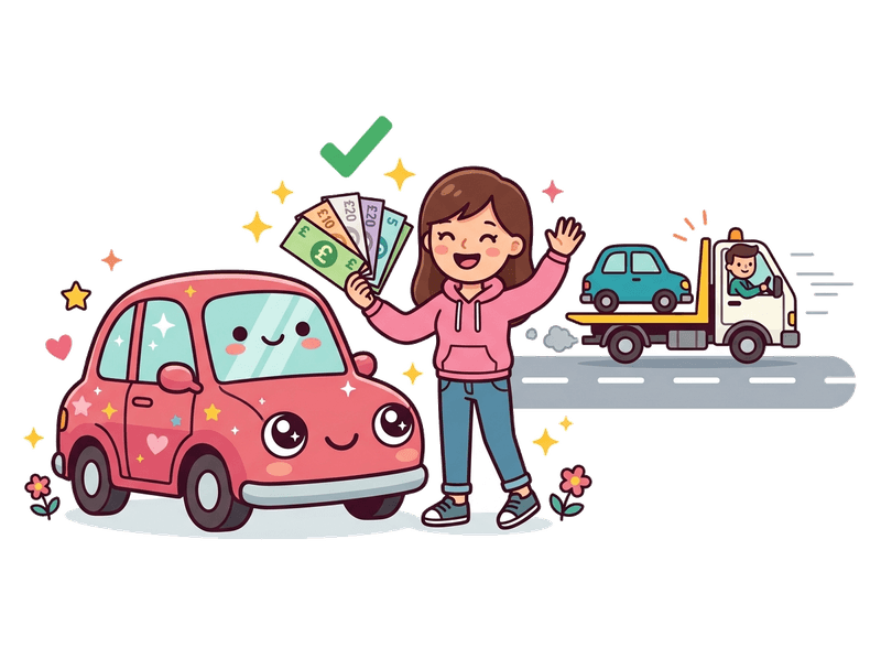 Step 4: Get Paid — Bank transfer on collection in Fulham. No waiting, no chasing. The money is yours before we drive away with your old car.